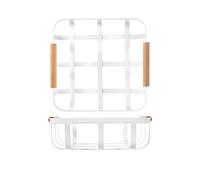 Panier Métallique Blanc 23x24,5xh8 10005pp H&H