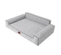 Panier Moelleux pour Chien - Lit Canapé Cendre 116 x 78 cm