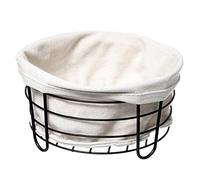 Panier de rangement multi-usage - D 25 x H 10 cm - Blanc Blanc