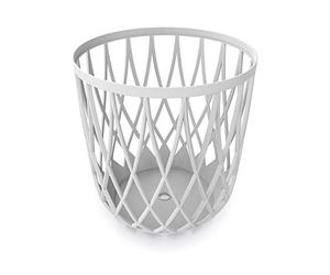 Panier multifonctionnel 55L Prosperplast Uniqubo en plastique couleur pierre blanche 44,7 (L) x 44,7 (l) x 45 (H) cm