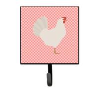 ""Panier mural carreaux roses et poulet Leghorn de Caroline's Treasures, petit, multicolore""