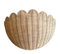 Panier mural en osier festonné, panier suspendu en osier mural feston