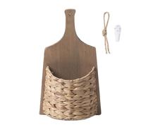 Panier Mural tissé - Panier à de Jardin, étagère décorative Moderne | Panier à Suspendre créatif de Style Pastoral en Roseau, Panier de Rangement Mural tissé Fait à la Main, Pot de Fleurs pour