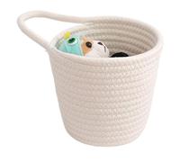 Panier Mural Tissé Suspendu - Organisateur À Dos Plat Fabriqué À La Main Pour L'ail Et Les Oignons, Poche Murale Décorative En Osier Pour Serviettes De Salle De Bain Et Courrier, Récipient De Rangemen