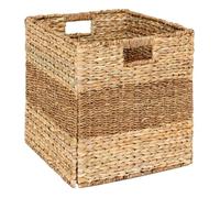 Panier ""Ninon"" roseau beige 38x38cm - Atmosphera createur d'interieur