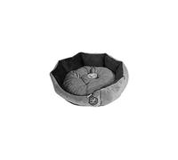 Panier octogonal 50cm - noir et gris - pour chien
