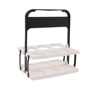 Panier organisateur de bouteilles - Étagère de rangement de bière, support pliable pour sacs de bière | Organisateur de boissons coloré multifonction avec 6 trous pour voyage, caméra
