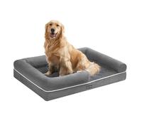 Panier Orthopédique pour Chien - Feandrea - Gris Clair - 106x76x18 cm - Housse Lavable