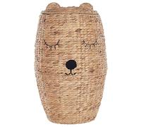 Panier Ours Tissage en Fibre de Jacinthe d'Eau Naturel Sambur