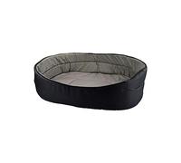 Panier ovale 45x27cm Essentiel noir/gris