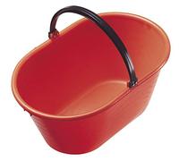 Panier ovale alimentaire - Récolte UVA Vendemmia - en plastique avec poignée 20 litres Orange Mobil Plastic