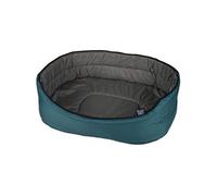 Panier ovale pour animaux - Bleu canard / Gris - L 45 x l 27 cm