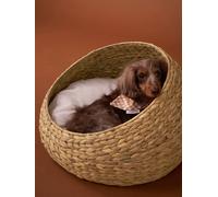 VERTBAUDET Panier Ovale pour Chat et Chien Beige TU