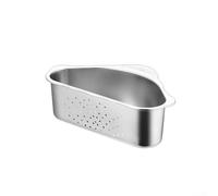 Panier Passoire 304 Triangle pour Évier - pour accessoire Cuisine Extensible pour Laver Fruits et Légumes - 24cm(silver)