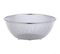 Panier passoire en acier inoxydable pour évier de cuisine à mailles fines | Mailles fines, pas de perte de riz, idéal pour les petits grains, baies, quinoa, matériau robuste 304
