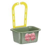 Panier passoire pour évier de cuisine, panier passoire pour déchets alimentaires - Support pour torchon de cuisine monté sur robinet Filtre pour restes de nourriture, savon, épluchures, thé et cheveux