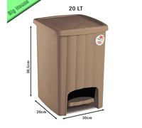 Panier Petit Avec Pédale pour Bureau Bain Cuisine Chambre à Coucher 20 L