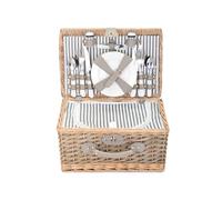 LIVOO Panier pique-nique SEP144 Bois 18 l 4 personnes Marron G