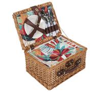 Cook Concept – Panier pique-nique KA0447 12L 4 personnes isolé avec ustensiles Rouge, Marron, Blanc