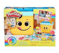 Panier Pique Nique des Formes pour Play doh - 6 Pots Pate a Modeler + 12 Accessoires - Set Coffret Creations avec Carte Animal