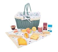Panier pique-nique en osier jouet en bois fruit légume dinette pour enfant A partir de 3 ans