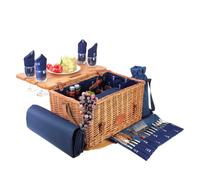 Panier pique-nique saint-honoré bleu 4p