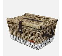 Panier pique-nique WICKED gris/fond blanc L (47x36x26) (2022)