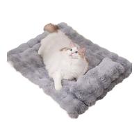 Panier plat pour chat - Lavable antidérapant avec oreiller amovible,Grand Lit À Chat Et Tapis De Sommeil Canin | Pour Chiot Intérieur Maison Appartement Sol Canapé Caisse Chenil Hiver Automne