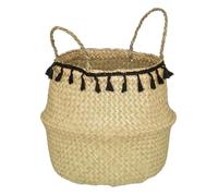 Atmosphera Créateur d'intérieur - Panier à Pompons Pliable "Alina" 37cm Beige Beige G