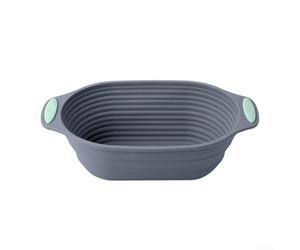 Panier pliable en silicone pour four - Plaque de cuisson résistante aux hautes températures conçue pour lever la pâte et préparer des gâteaux (ellipse)