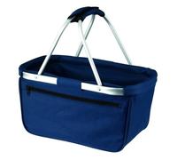 Panier pliable - HALFAR - 1803939 - Bleu marine - Polyester 600d - Poche zippée