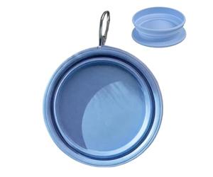 Panier portable pour chien - Design avec bord antidérapant pop-up, bac pliable à double compartiment, kit de camping, randonnée, pique-nique, plage, soucoupe en TPE écologique léger | dîner ambul