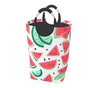 Panier portable pour vêtements sales, motif pastèque, fruits et pastèque, pour chambre à coucher, grand organiseur pour vêtements sales