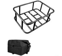 Panier Porte-Bagages Vélo Électrique Montage pour Rapide 45cm | Structure métal , liner inclus, résistant , taille 34.4x30.5cm, compatible vélos ville et électriques