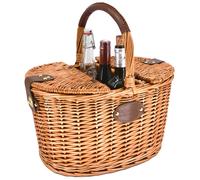 Panier porte-bouteilles en osier