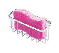 Panier porte-éponge à vaisselle en acier inoxydable avec ventouses, idéal pour les éviers de cuisine et l'organisation de la salle de bain, 5,7 x 6,3 x 14,5 cm (L x l x H), lot de 1, poli