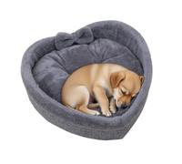 Panier pour animaux domestiques en forme de cœur - Coussin pour chatons en peluche avec pour chats, niche ergonomique en forme de cœur douce | Peluche épaisse et chaude qui offre un espace de repos AC