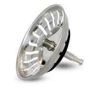 Panier Pour Bonde d'Évier de Cuisine Avec goupille réglable , Crépine Universelle Acier Inoxydable, Ne Déborde Pas, 82 mm