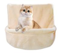 Panier pour chat avec garde-corps, chaise hamac pour chat | Lits pour chats pliables et stables | Hamac pour chat robuste avec fenêtre, étagères murales pour chat robustes et respirantes