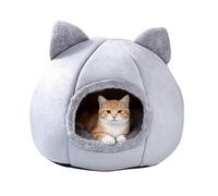 Panier pour chat casa pliable et lavable en peluche douce et chaude avec | Lit pour chats et chiots : repos quotidien, jeu, sommeil, balcon, salon et v