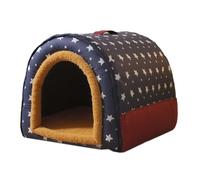 Panier pour Chat Couvert - Lit Cachette pour Chat - Niche Douillette Chaude avec Housse Lavable pour Petit Animal | Doudou Chaton Chien Maison Intérieur Hiver Literie