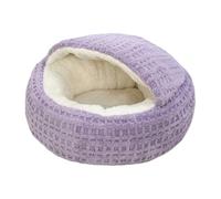 Panier Pour Chat Couvert - Lit Caverne Chat | Petit Panier Chauffant Confortable Et Antidérapant Pour Chien | Petit Lit Pours Chien Chauffant Idéal Pours La Maison, Appartement, Chambre, Salon Ou Balc