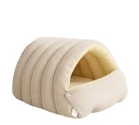 Panier pour Chat Douillet, Niche Lavable et Doudou pour Chats d'Intérieur & Petits Chiens, Tente Moelleuse et Chaude avec Coussin Amovible,Maison pour chat automne et hiver nouvelle maison pour chat f