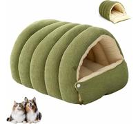 Panier pour Chat Douillet, Niche Lavable et Doudou pour Chats d'Intérieur & Petits Chiens, Tente Moelleuse et Chaude avec Coussin Amovible,Maison pour chat automne et hiver nouvelle maison pour chat f