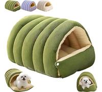 Panier pour Chat Douillet,Niche Lavable et Doudou,Tente Moelleuse et Chaude avec Coussin Amovible,pour Chats d'Intérieur & Petits Chiens