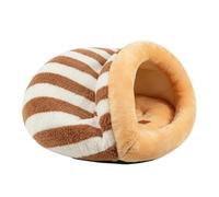 Panier pour chat doux et lavable au design pantoufles avec antidérapant | Lit pour chat et bébé pour la maison, chiots, chatons, petits animaux, intérieur, extérieur, hiver, Noël, bonjour