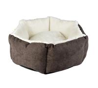 Panier pour chat Duvoplus Hexa Velvet Concrete Gris 80x80x28 cm