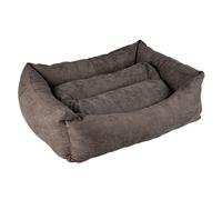 Panier pour chat Duvoplus Hexa Velvet Concrete Gris 95x95x28 cm