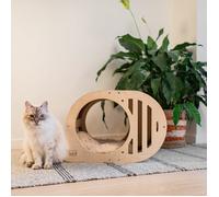 Panier pour Chat Tara De Europet Bernina,Bois & Bambou,56x38x39 CM,Design Haus