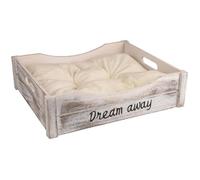 Panier pour chat - Flamingo Pet Products - Clio - Rectangulaire - 45 x 38 x 12 cm - Blanc